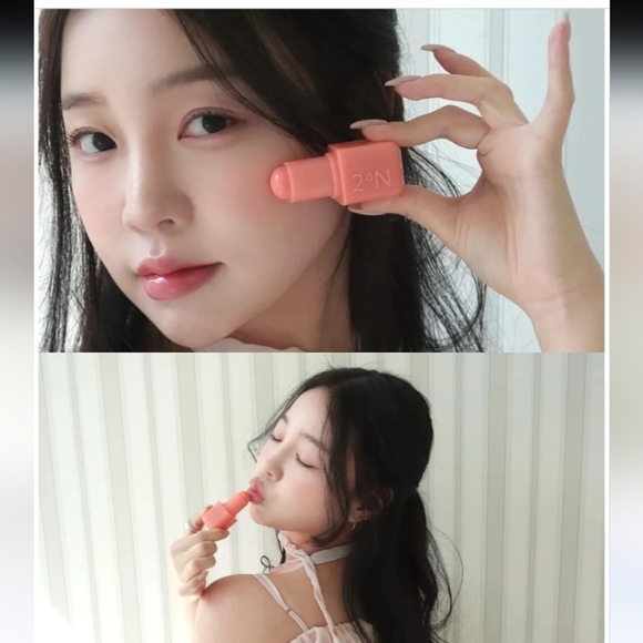 2aN Pocket Cotton Blurring Stick Ruddy Cherry Blurring Cream Buildable 3.5g - Picture 3 of 9